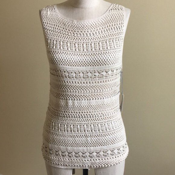 il gilet 100% Silk top -large runs Small - Picture 1 of 6